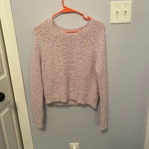 light pink sweater
